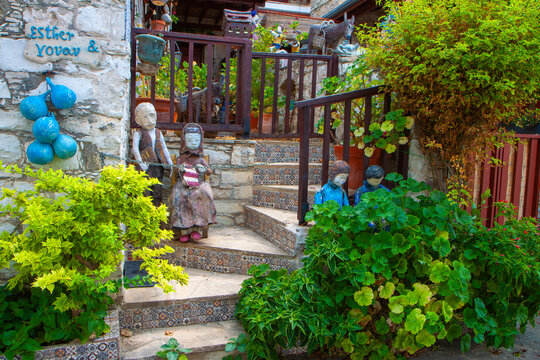 Old scenic traditional village of Laneia located in Cyprus above Limassol city