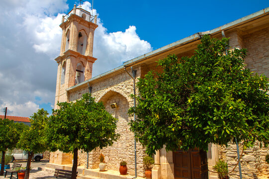 Old scenic traditional village of Laneia located in Cyprus above Limassol city