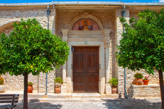 Old scenic traditional village of Laneia located in Cyprus above Limassol city
