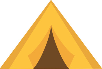 Yellow Camping Tent Outdoor Shelter Illustration © CutieP