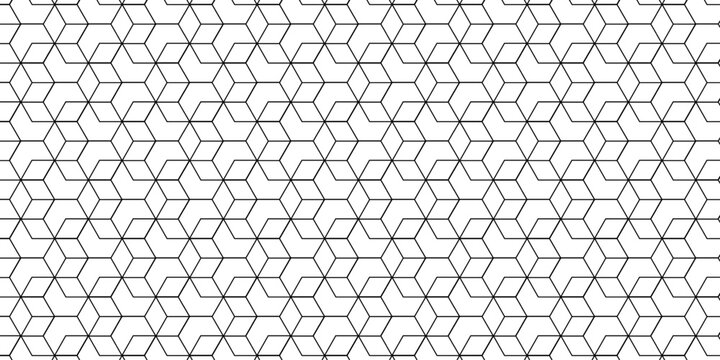 Vector tiles gradient science web tech connection triangle diamond honeycomb hexagon art. Seamless pattern with hexagon square cube geometric pattern shapes grid metal element texture design.