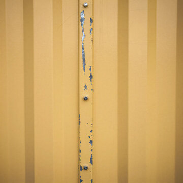 Seamless Scratched Painted Yellow Metal Texture Background PBR Material