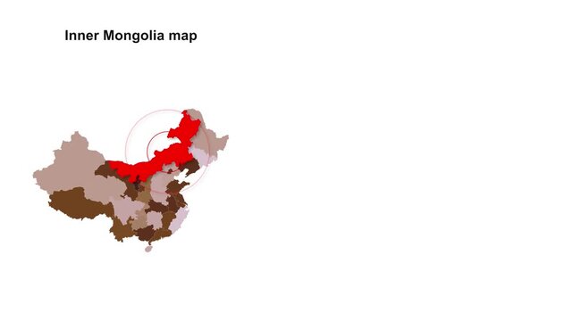 China_Inner_Mongolia_highlighted_region_map Video Footage Animated Motion for professional design projects presentations digital media and commercial 