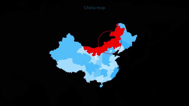 China_Inner_Mongolia_blue_map_highlight Video Footage Animated Motion for professional design projects presentations digital media and commercial visu