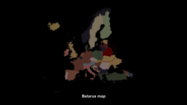 Europe_Belarus_map_with_title_and_locator 4 Video Footage Animated Motion for professional design projects presentations digital media and commercial 
