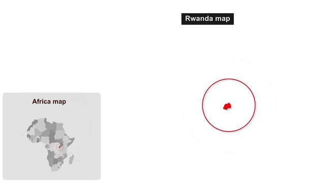 Africa_Rwanda_map_with_location_marker Video Footage Animated Motion for professional design projects presentations digital media and commercial visua