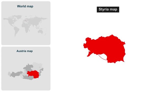 Austria_Styria_map_with_locator_inset Video Footage Animated Motion for professional design projects presentations digital media and commercial visual