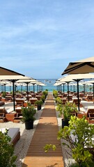tropical resort hotel on the beach