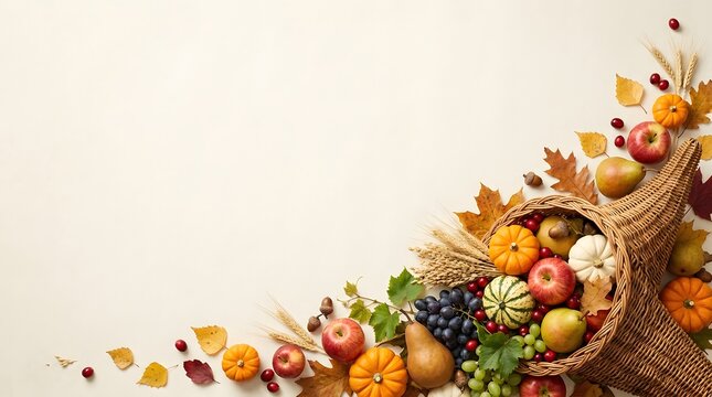 autumn background with pumpkins and leaves
