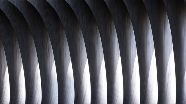 Modern Abstract Architectural Pattern with Curved Slats