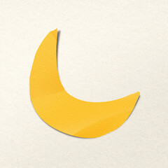Paper craft crescent moon clipart © Rawpixel.com