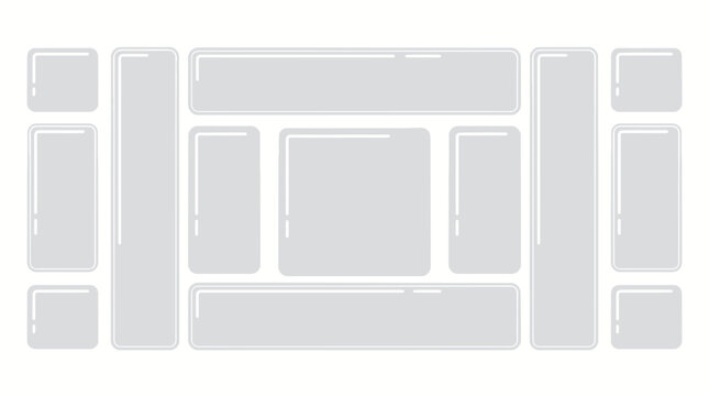 Modern flat pack furniture layout design
