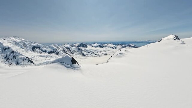 ALASKA - 9.3.2026 - Amazing aerial footage cresting over snowy peaks in Alaska's Wrangell�St. Elias National Park and Preserve.