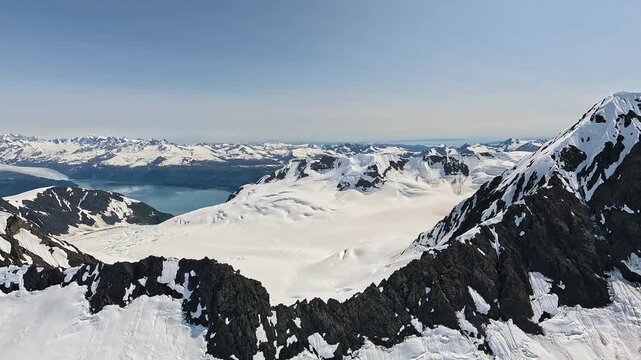 ALASKA - 9.3.2026 - Fantastic aerial footage approaching Tebay Lakes in Alaska's Wrangell�St. Elias National Park and Preserve.