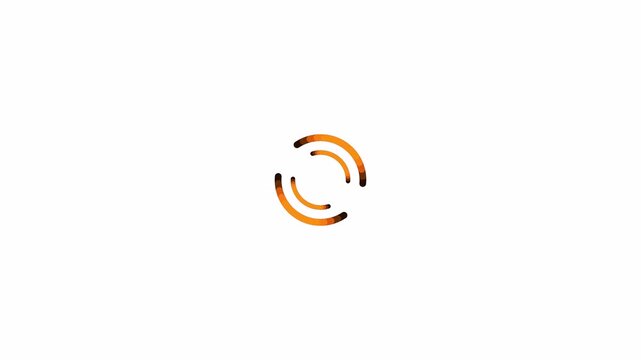 Animated Loading Spinner with Rotating Circular Progress Icon on Dark Background &ndash; Seamless Loading, Processing and Buffering Animation