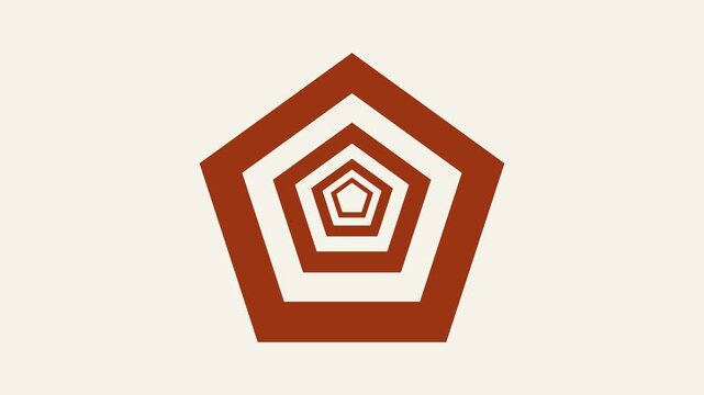 vector illustration of nested shape animation