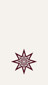 vector illustration of nested shape animation