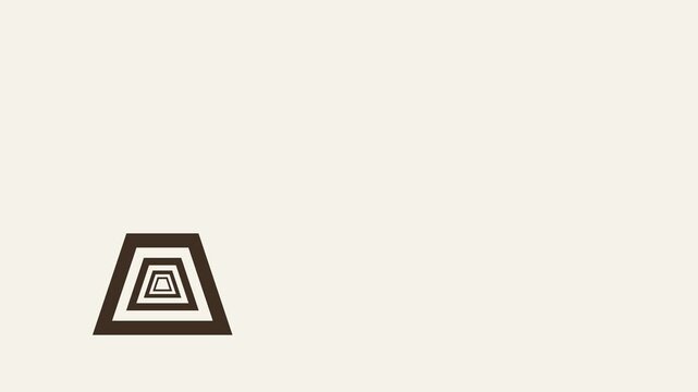 vector illustration of nested shape animation