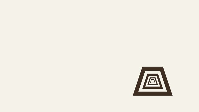 vector illustration of nested shape animation