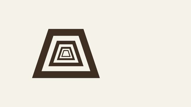 vector illustration of nested shape animation