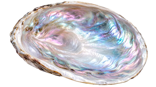 Iridescent abalone shell