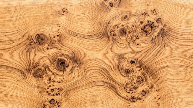 Natural Burl Wood Grain Texture Background Surface
