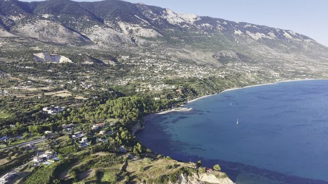 ami, Kefalonia, Greece, aerial drone view