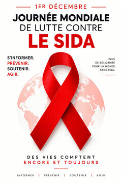 Affiche journ&eacute;e mondiale de lutte contre le sida