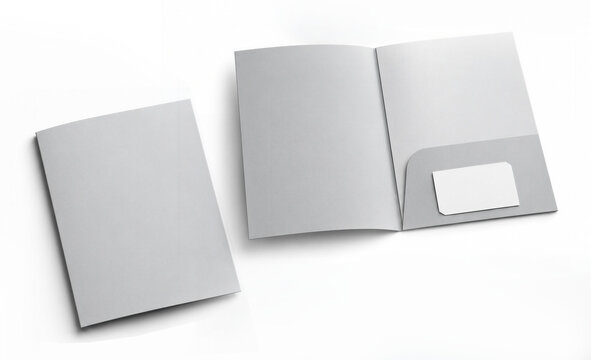 Open Presentation Folders with Card Slot