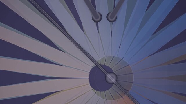 Wimshurst Static Generator Sector Discs Stepped Charge Reversal Seamless Loop in cool doorway tones