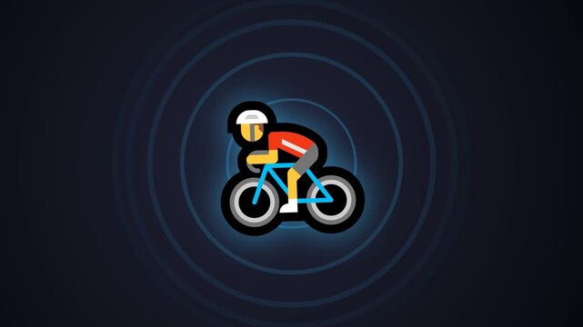 illustration video of cycling