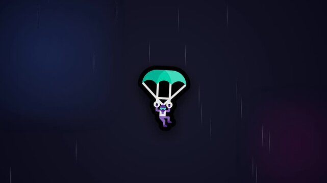 skydiving sports illustration video