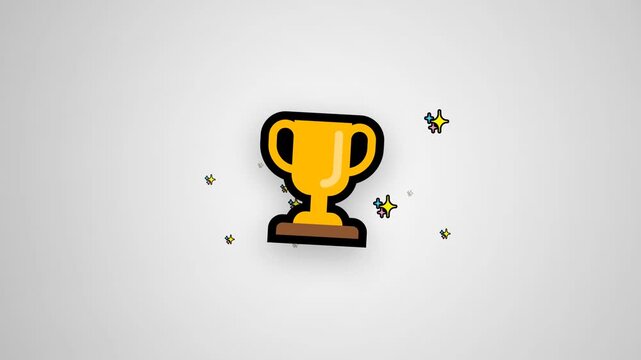 illustration video of a trophy competition