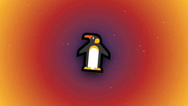 penguin illustration video