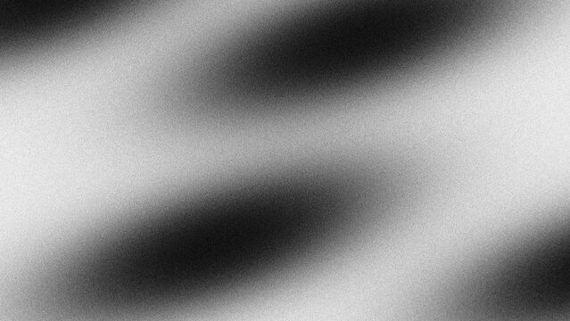 Monochrome abstract blurred gradient wave background with grainy noise texture. Modern black and white smooth wavy light vector design for cover art and graphic assets.   