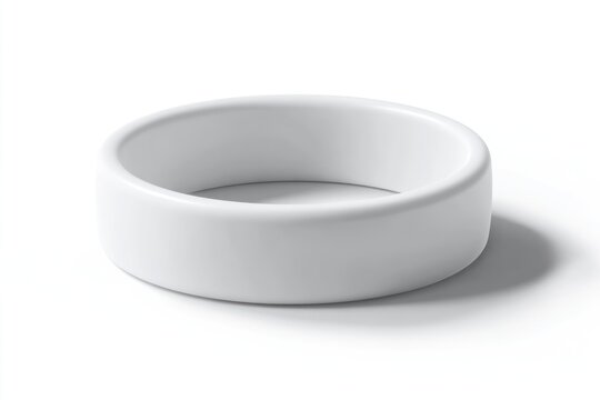 Minimalist white ceramic bowl.