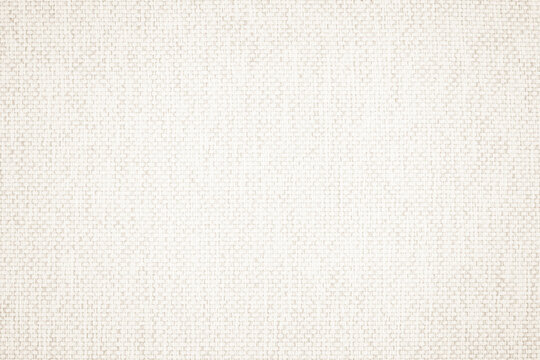 Brown sackcloth woven texture background in natural pattern. Jute hessian, burlap, linen background in light beige cream color blank. Weaving canvas brick line cotton cloth textured as organic.