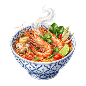 Thai Tom Yum Goong Bowl.svg