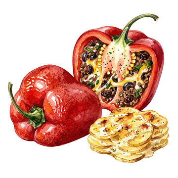 Peruvian Rocoto Relleno Cutaway.svg