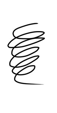 vector illustration of a spiral art