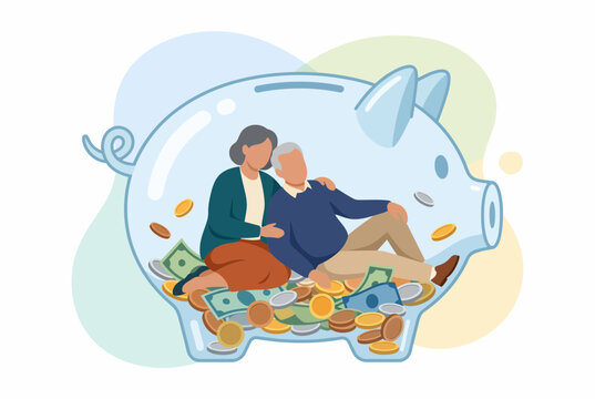 Elderly Couple Retirement Fund Savings and Financial Planning