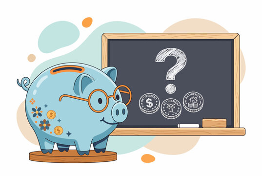 Retirement Fund Savings and Financial Planning Concept