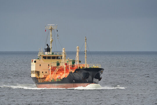 LPG carrier underway at sea