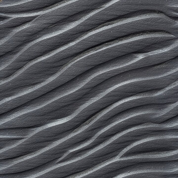 Alien Magnetic Iron Sand Terrain Texture, Aligned Ripple Planetary Surface
