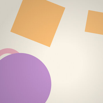 Modern geometric shapes wallpaper in warm sunset geometric shapes
