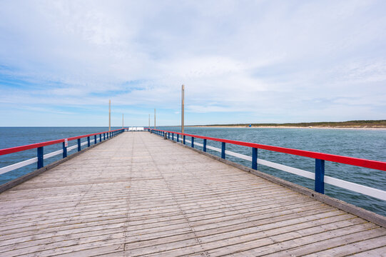 Bridge or Pier to the Baltic Sea in Palanga Town in Lithuania