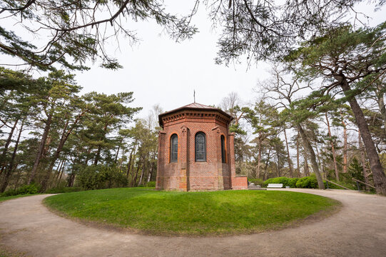 Neo-Gothic Chapel on Birute Hill in Palanga Town in Lithuania