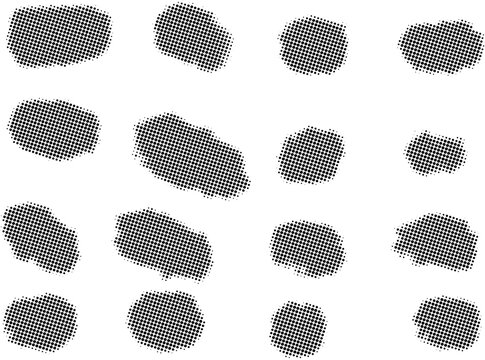 black and white polka dots