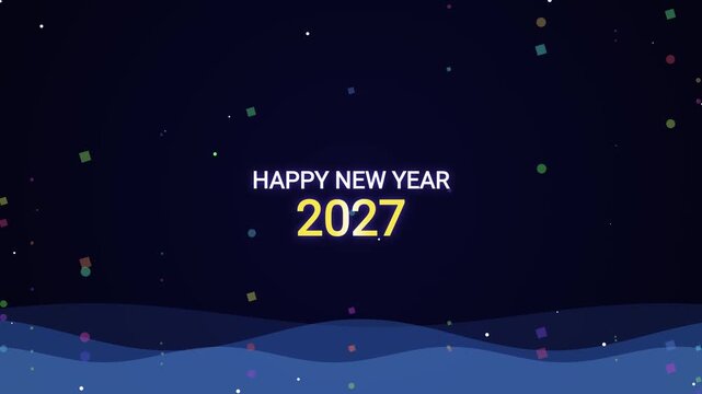 new year background with snow