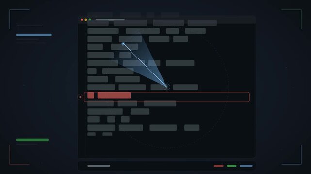 Bug Scan Animation, Code Editor Radar, Vulnerability Fix UI